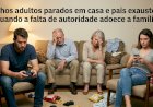 Filhos adultos parados em casa e pais exaustos: quando a falta de autoridade adoece a família