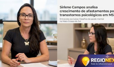 Impacto dos transtornos emocionais na produtividade em Mato Grosso do Sul é tema de análise da psicoterapeuta Sirlene Campos